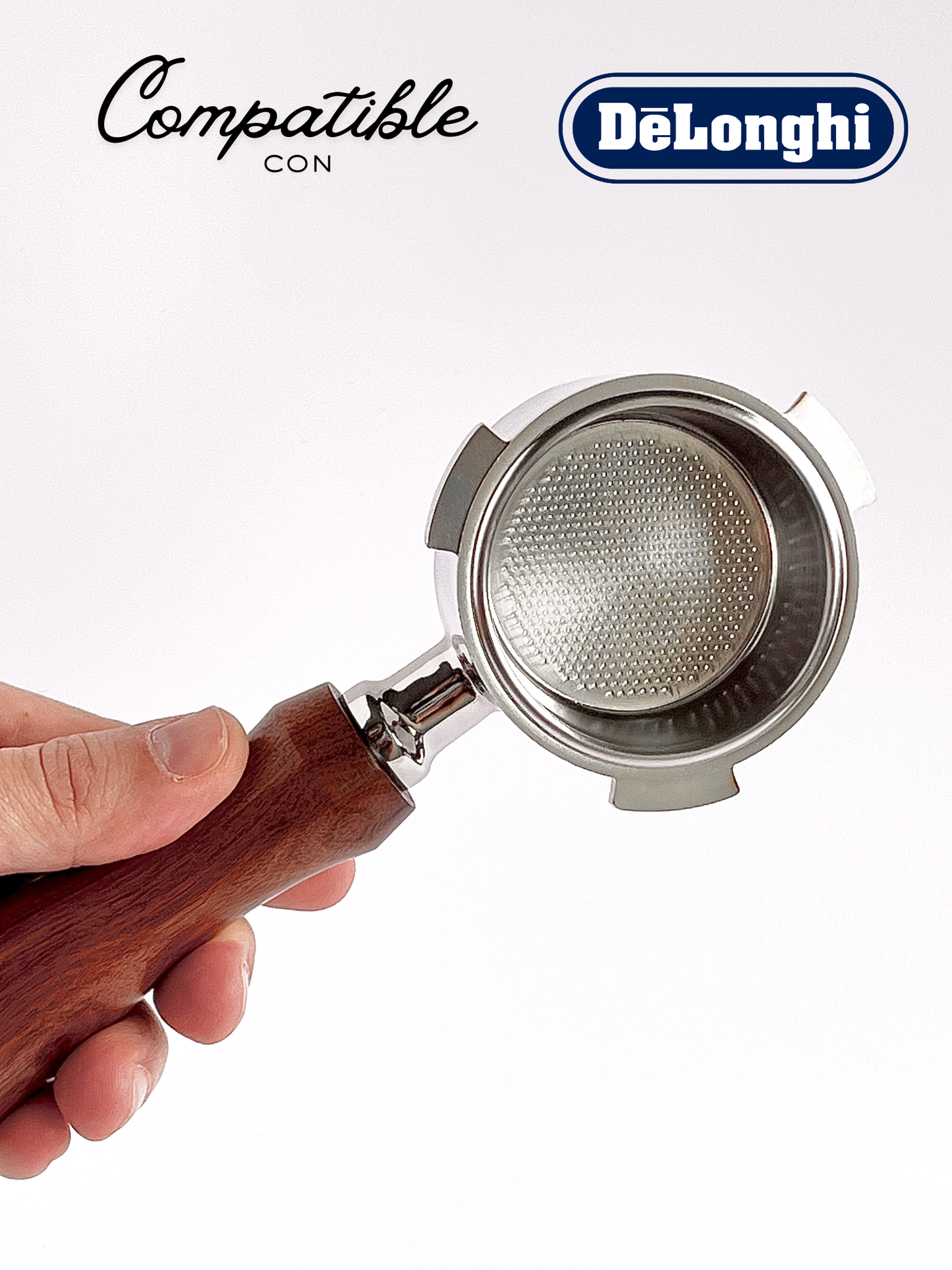 Portafiltro sin fondo de 51mm compatible con De’Longhi